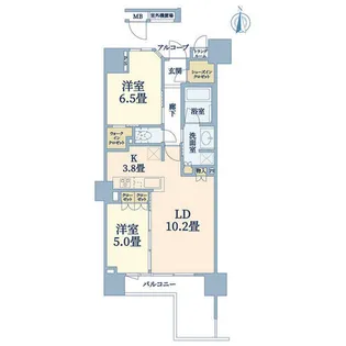 ブランズ北堀江 プレイス【9階】の間取り