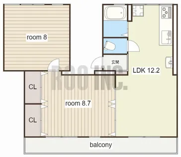 ONE LIGHT マンション【203号室】の間取り