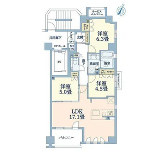 ワコーレフェリズ西岡本【2階】の間取り