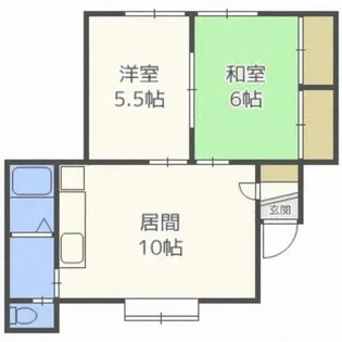 ミドリハイツ【203号室】の間取り
