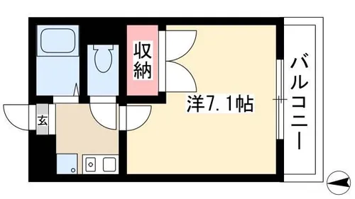 ロイヤル六番【207号室】の間取り