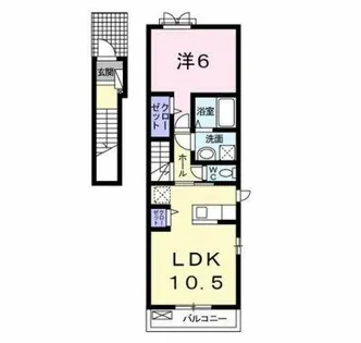 パストラル レーンC【201号室】の間取り