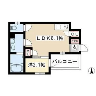 Cachette【3階】の間取り