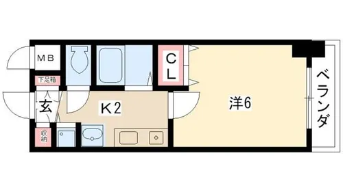 プレサンス桜通アベニュー【202号室】の間取り