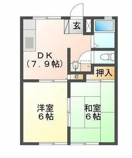 サンライフ日吉【1階】の間取り