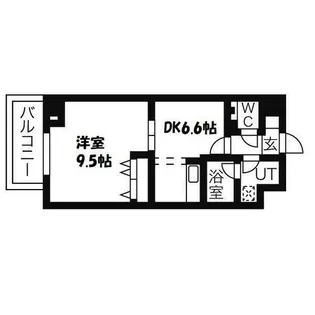 ディアコート白川【6階】の間取り