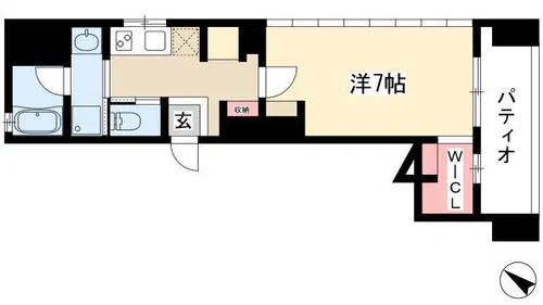 Clarity星ヶ丘【1階】の間取り
