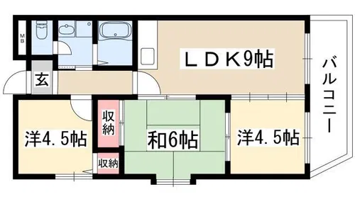 リリカル7【501号室】の間取り
