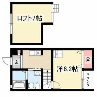マーベラス柴田 A棟【202号室】の間取り