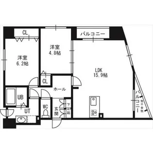 レジェンドコート琴似【10階】の間取り