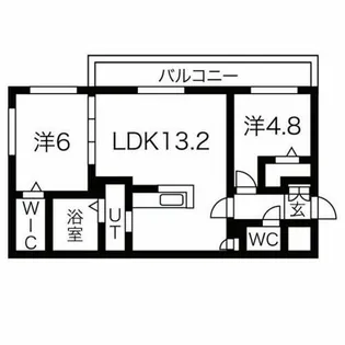 ララコム澄川【1階】の間取り