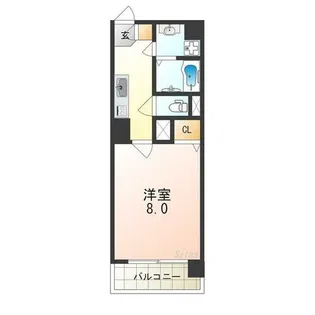 ボヌールなかもず【5階】の間取り