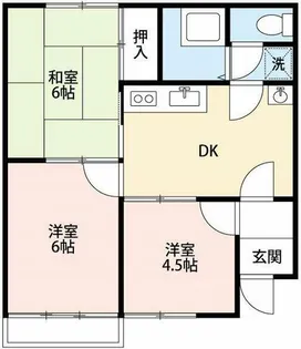シャンピア馬乗A【101号室】の間取り