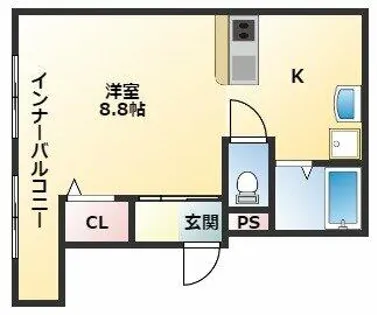 つばきビルⅤ【3階】の間取り