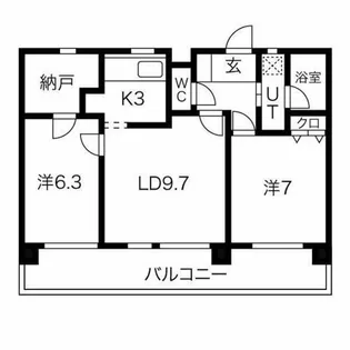 ユニオンハイツ愛【302号室】の間取り