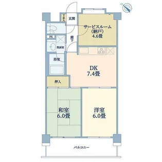 大成ラフォ―レ本山【5階】の間取り