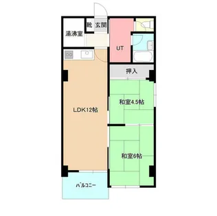 中の島1・3マンション【5階】の間取り
