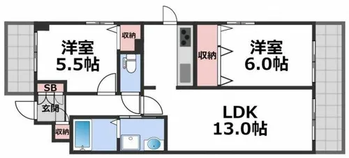 カーサノベンタ【4階】の間取り