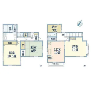 兵庫県神戸市東灘区御影3丁目【一戸建】の間取り