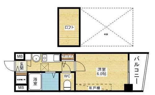 エステムコート新大阪IIIステーションプラザ【7階】の間取り