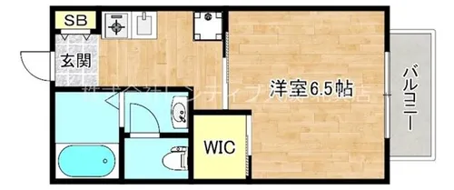 フルールタツミイースト【1階】の間取り