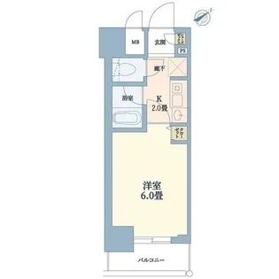 エステムコート神戸・県庁前【9階】の間取り