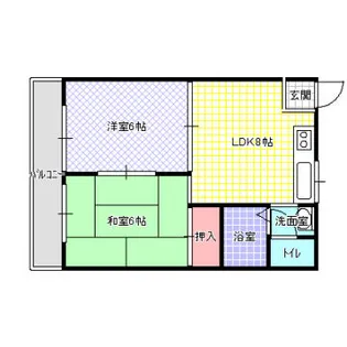 オスカー桜木A棟【403号室】の間取り