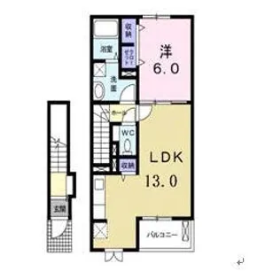 ブリアン ステージ【206号室】の間取り
