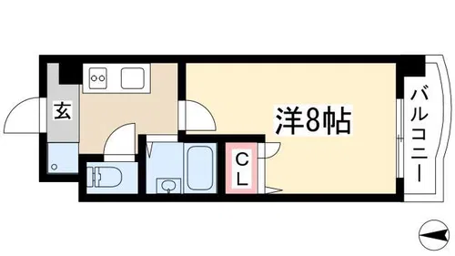 サンキアソシエ【2階】の間取り