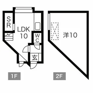 エスポアール山田【1階】の間取り