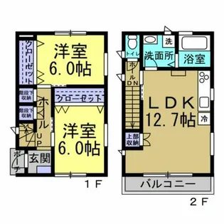愛知県大府市長草町中屋敷【一戸建】の間取り