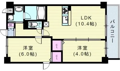 ロンド・エーデルワイス【3階】の間取り
