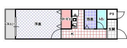 アビリティK【202号室】の間取り