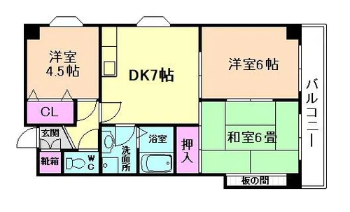 リアライズ千里中央【4階】の間取り