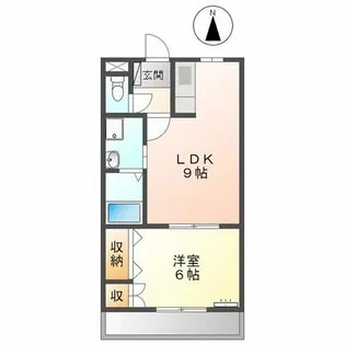 ベルメゾン菰口 A【103号室】の間取り