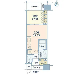 ザ・京都レジデンス四条河原町【6階】の間取り