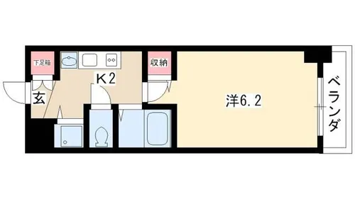 プレサンス名古屋駅前プラチナム【4階】の間取り