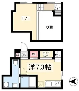 SOLID本山【101号室】の間取り