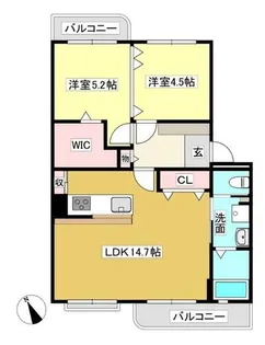 ベラージオ【3階】の間取り