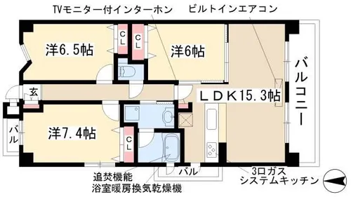 プロシード新瑞橋【2階】の間取り