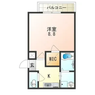 フジパレス山之内Ⅶ番館【2階】の間取り