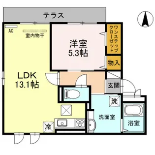 ゴールドラッシュ【1階】の間取り