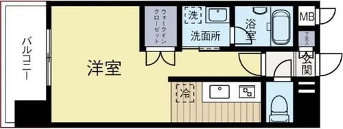 プライムアーバン博多東【5階】の間取り