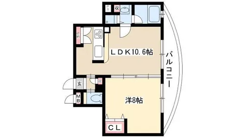 さくらHillsリバーサイドEAST【3階】の間取り