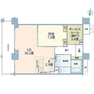 ザ・レジデンス芦屋スイート【21階】の間取り