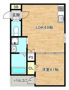 大阪府大阪市生野区新今里5丁目【アパート】の間取り
