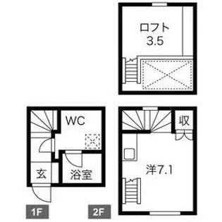 Cinq Portes(サンクポルト)【1階】の間取り