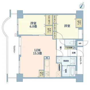 ワコーレ深江駅前ハーモニーガーデン【10階】の間取り