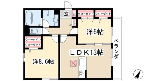 グラン・シャリオ千種【202号室】の間取り