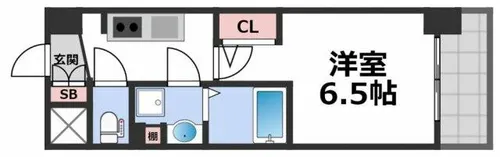 アドバンス天王寺南パキラ【4階】の間取り